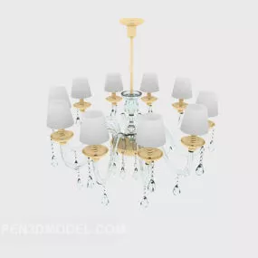 Classic European Style Crystal Chandelier 3d model