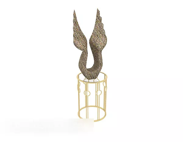 European Style Decorative Side Table 3d model European Style Decorative Side Table 3d model