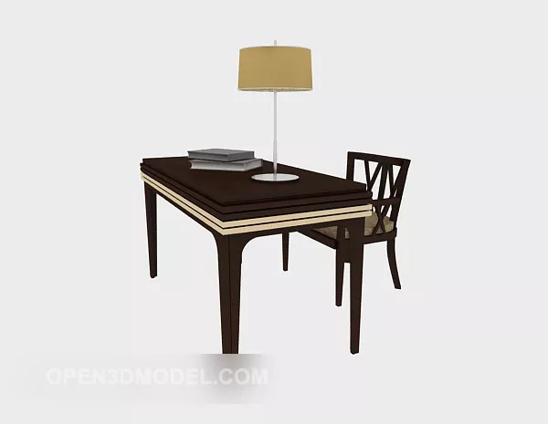 European Style Desk Chair Lamp 3d model European Style Desk Chair Lamp 3d model