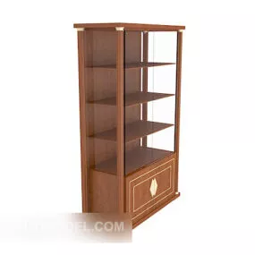 European Style Display Cabinet 3d model