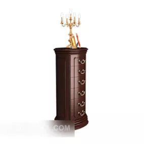 European Style Drawer Side Cabinet 3d model