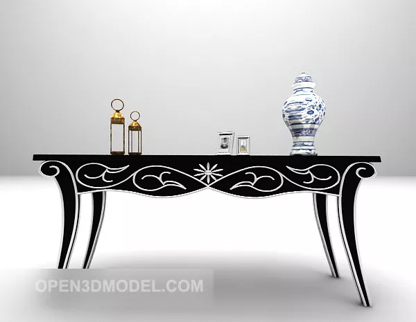 European Style Entrance Table 3d model European Style Entrance Table 3d model