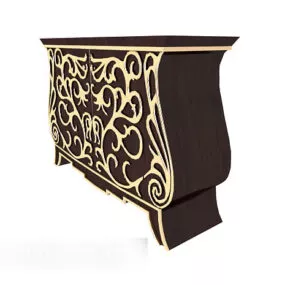 European Style Entrance Hall Cabinet 3d model