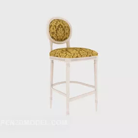European Style High Chair 3d model