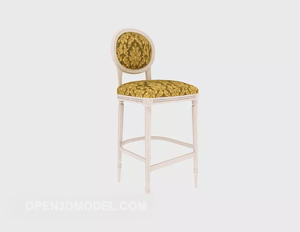 European Style High Chair 3d model European Style High Chair 3d model