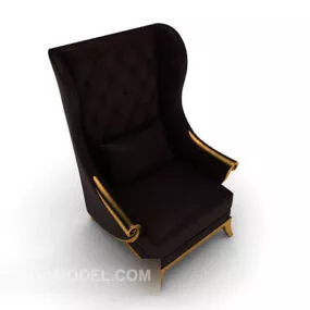 European Style High-end Single Sofa 3d model