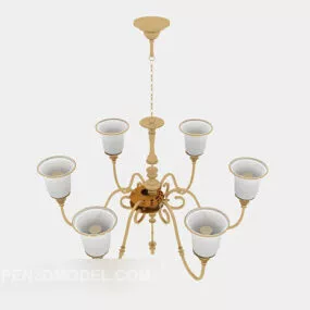 Classic European Style Home Chandelier 3d model