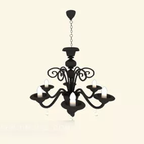 European Style Home Classical Chandelier 3d model