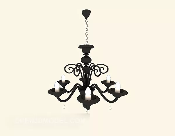 European Style Home Classical Chandelier 3d model European Style Home Classical Chandelier 3d model
