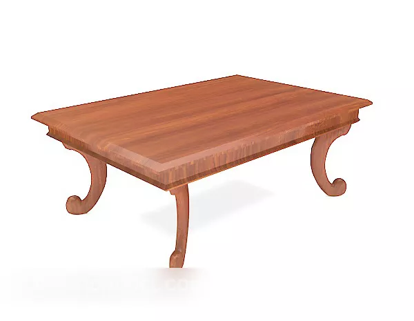 European Style Wooden Home Coffee Table 3d model European Style Wooden Home Coffee Table 3d model