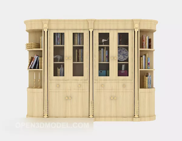 European Style Home Display Cabinet 3d model European Style Home Display Cabinet 3d model
