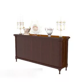 European-style Home Entrance Hall Cabinet 3d model