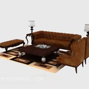 European-style Home Luxury Sofa Sets 3d model