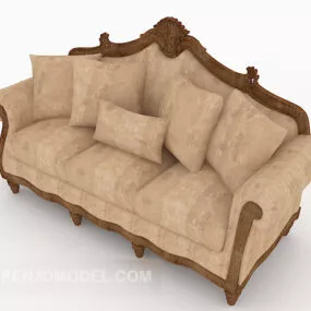 European Style Home High-end Sofa 3d model