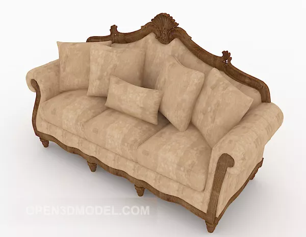 European Style Home High-end Sofa 3d model European Style Home High-end Sofa 3d model