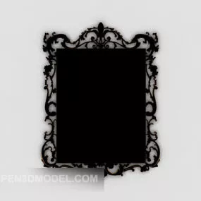 European Style Home Lace Mirror 3d model