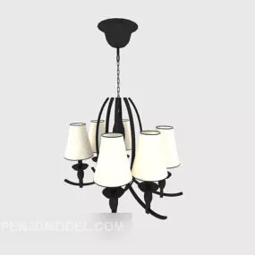 European-style Home Minimalist Chandelier 3d model