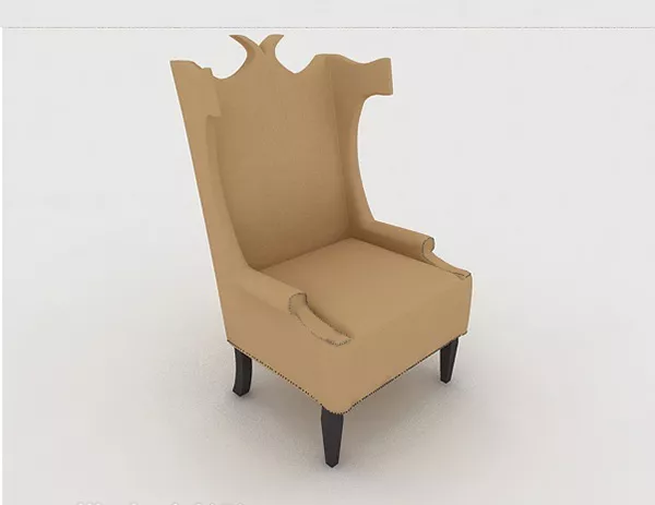 European-style Home Single Sofa 3d model European-style Home Single Sofa 3d model