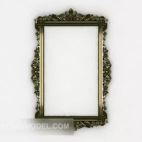 European Style Lace Mirror 3d model
