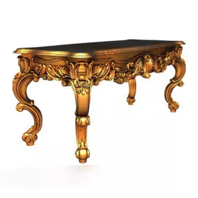 European Vintage Style Lace Table 3d model