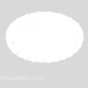 European Style Round Lamps Shade Furniture 3d model