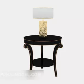 European Sofa Side Table 3d model
