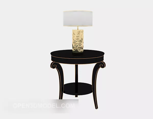 European Sofa Side Table 3d model European Sofa Side Table 3d model