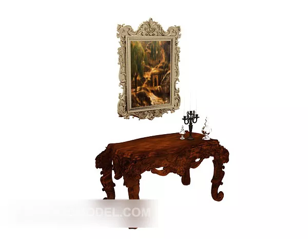 European Style Luxury Entrance Hall Cabinet 3d model European Style Luxury Entrance Hall Cabinet 3d model