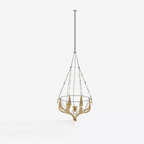 European Style Minimalist Chandelier 3d model