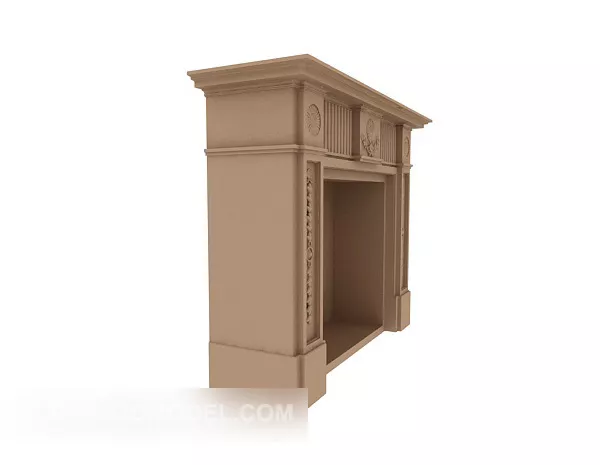 European Style Minimalist Fireplace 3d model European Style Minimalist Fireplace 3d model