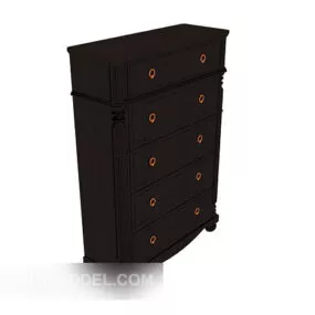 European Minimalist Home Drawer Cabinet 3d model