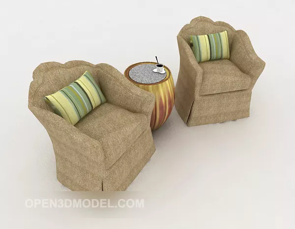 European-style Minimalist Sofa Table Chair 3d model European-style Minimalist Sofa Table Chair 3d model