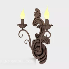 European Style Old Wall Lamp 3d model