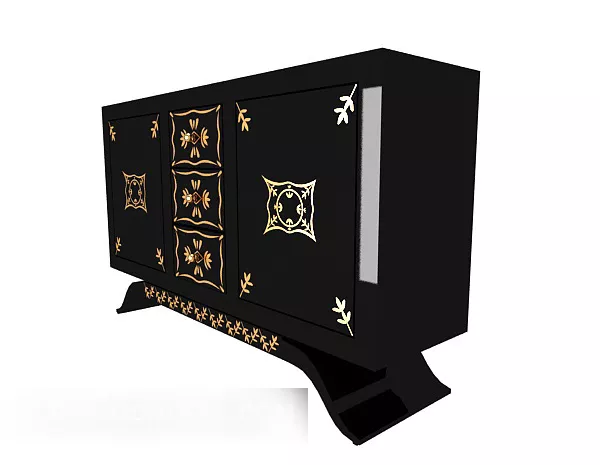 European Style Side Cabinet 3d model European Style Side Cabinet 3d model