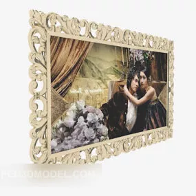 European Style Photo Frame 3d model