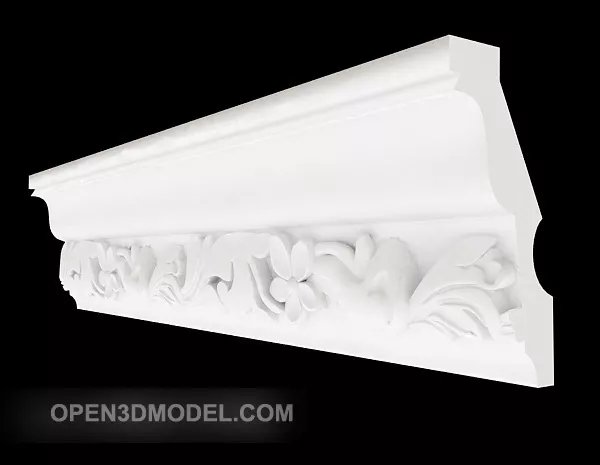 European Style Plaster Line 3d model European Style Plaster Line 3d model