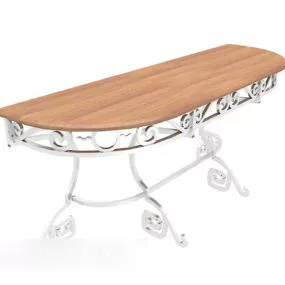 European-style Practical Home Side Table 3d model