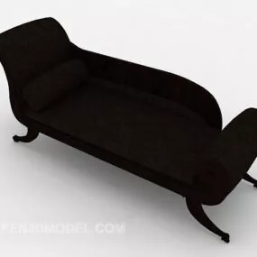 European Style Recliner Sofa 3d model