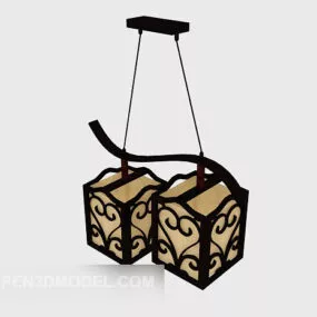 European Style Retro Chandelier 3d model