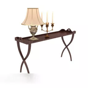 European Style Retro Desk 3d model
