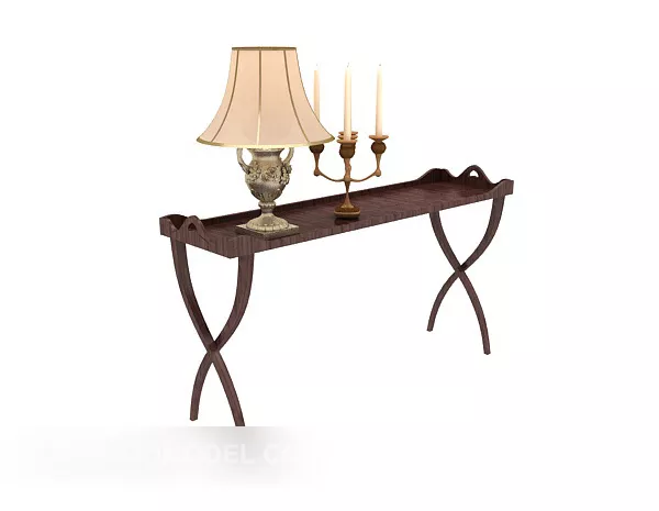 European Style Retro Desk 3d model European Style Retro Desk 3d model
