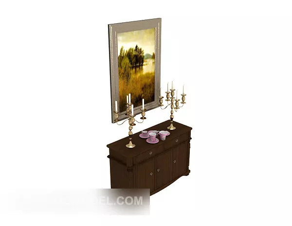 Modern Office Hall Ceiling Decoration 3d model
