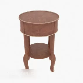 European Style Retro Side Table 3d model