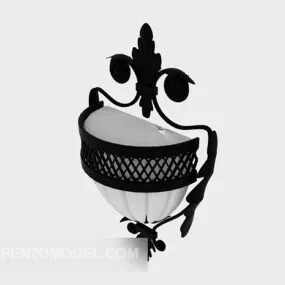European Style Retro Wall Lamp 3d model
