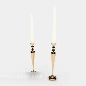 European Style Simple Candlestick Lamp 3d model