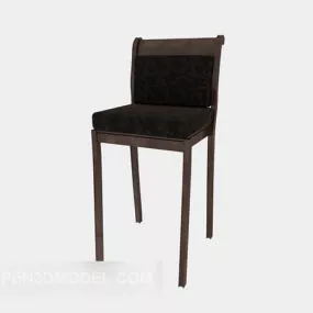 European Style Simple High Chair 3d model