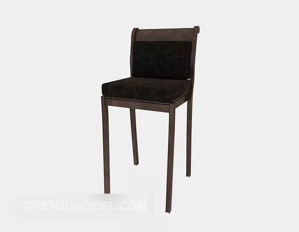 European Style Simple High Chair 3d model European Style Simple High Chair 3d model