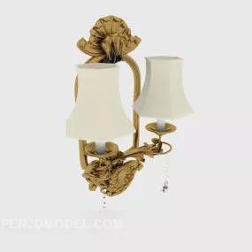 European Style Simple Wall Lamp 3d model