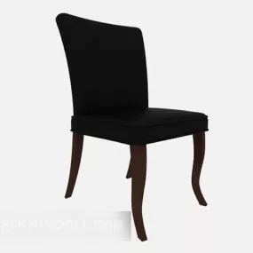 European Style Solid Wood Home Chair 3d model