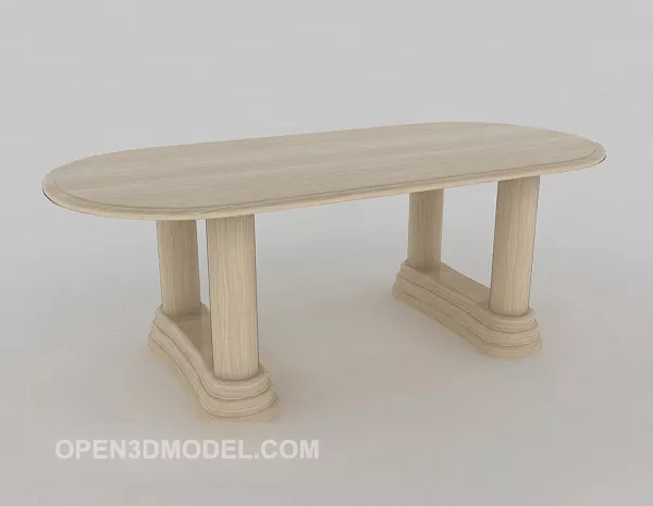 European Solid Wood Home Coffee Table V1 3d model European Solid Wood Home Coffee Table V1 3d model